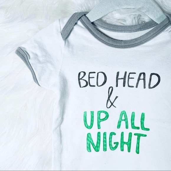 CREATIVE Co-op “Bed Head & Up All Night” Onesie - Picture 2 of 6